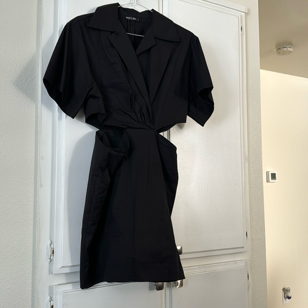 Black cutout dress
